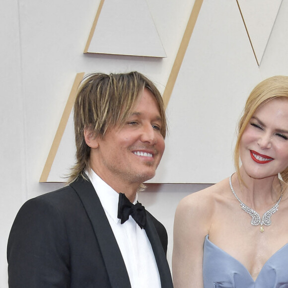 Nicole Kidman, Keith Urban au photocall de la 94ème édition de la cérémonie des Oscars à Los Angeles, le 27 mars 2022. 