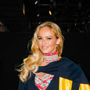 Adriana Karembeu au front row du défilé de mode Haute-Couture automne-hiver 2022-2023 "Julien Fournié" au Bridge Pile Nord du pont Alexandre III à Paris, France, le 5 juillet 2022. © Veeren-Clovis/Bestimage 