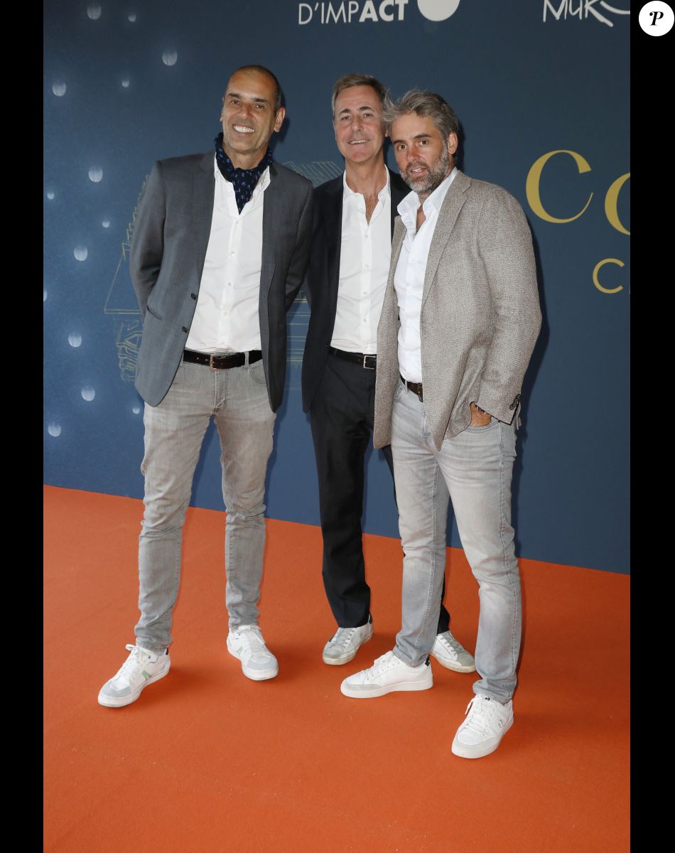 Cédric Pioline, guest - Soirée de gala "Coeur Central" au profit de Terre d'Impact fonds de dotation de la FFT et de l'association Fête le Mur sur le Court Central Philippe Chatrier à Roland Garros, Paris le 5 juillet 2022. © Marc Ausset-Lacroix/Bestimage