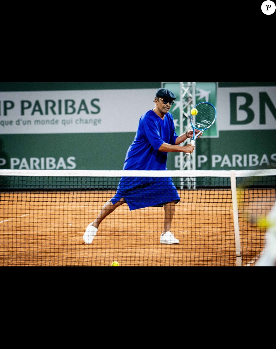 Yannick Noah - Soirée de gala "Coeur Central" au profit de Terre d'Impact fonds de dotation de la FFT et de l'association Fête le Mur sur le Court Central Philippe Chatrier à Roland Garros, Paris le 5 juillet 2022. © JB Autissier/Panoramic/Bestimage