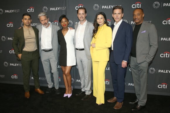 Wilmer Valderrama, Gary Cole, Diona Reasonover, Sean Murray, Katrina Law and Rocky Carroll au photocall "A Tribute to NCIS Universe" à Los Angeles.