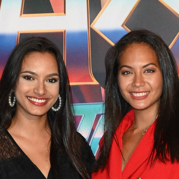 Morgane Soucramanien et Vaimalama Chaves (Miss France 2019) - Avant-première du film "Thor Love and Thunder" au Grand Rex à Paris le 7 juillet 2022. © Coadic Guirec/Bestimage