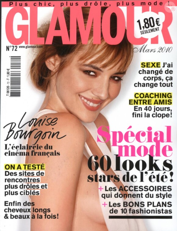 Louise Bourgoin en couverture de Glamour (mars 2010)