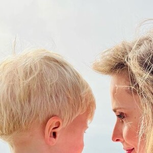 Ophélie Meunier et son fils Joseph.