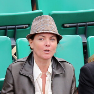 Cendrine Dominguez - Jour 4 - People aux Internationaux de France de tennis a Roland Garros - Paris le 29/05/2013