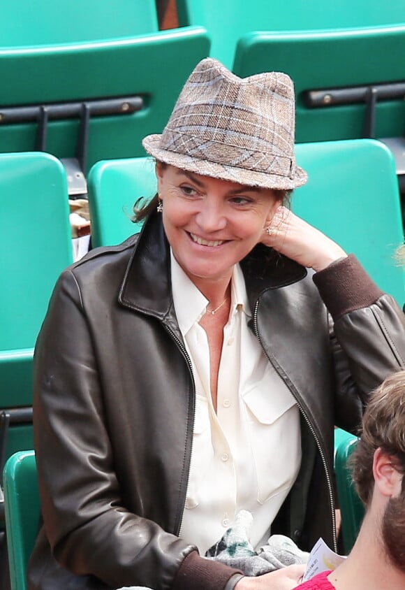 Cendrine Dominguez - Jour 4 - People aux Internationaux de France de tennis a Roland Garros - Paris le 29/05/2013