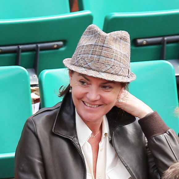 Cendrine Dominguez - Jour 4 - People aux Internationaux de France de tennis a Roland Garros - Paris le 29/05/2013