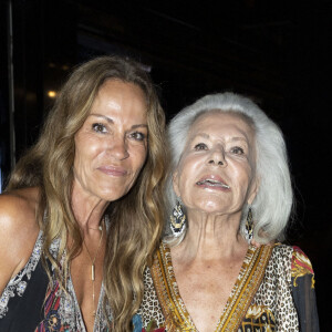 Exclusif - Jacqueline Veyssière, Nathalie Boutot (Nana, femme de P. Sebastien) lors de l'anniversaire de Jacqueline Veyssière au VIP Room à Saint-Tropez le 11 juillet 2022. © Cyril Moreau / Bestimage