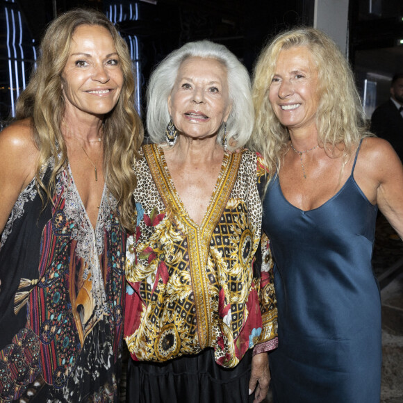 Exclusif - Nathalie Boutot (Nana, femme de P. Sebastien), Jacqueline Veyssière, Laurence Adjadj lors de l'anniversaire de Jacqueline Veyssière au VIP Room à Saint-Tropez© Cyril Moreau / Bestimage