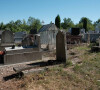 Photo du cimetière de Dalmaze, où des recherches ont lieu dans le cadre de la disparition de Delphine Jubillar