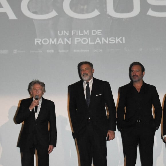 Roman Polanski, Luca Barbareschi, Jean Dujardin - Avant-première du film "J'accuse" au cinéma UGC Normandie en présence des acteurs et du réalisateur à Paris le 12 novembre 2019. © Coadic Guirec/Bestimage 