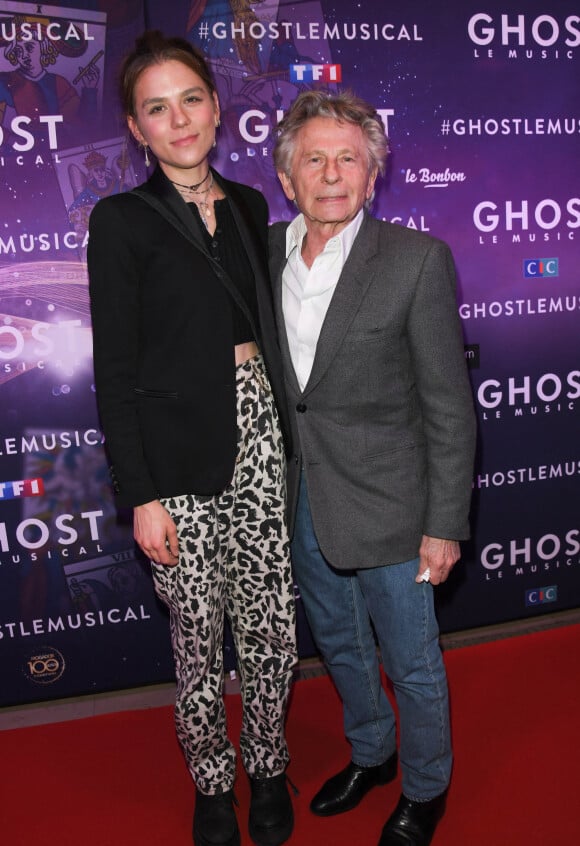Roman Polanski et sa fille Morgane à la générale de la comédie musicale "Ghost" au théâtre Mogador à Paris, le 26 septembre 2019. © Guirec Coadic/Bestimage 