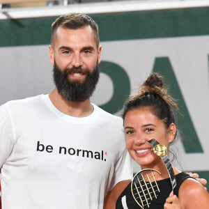 Benoît Paire et sa compagne Julie Bertin lors d'un match de tennis à Roland Garros, Paris © Veeren/Bestimage 