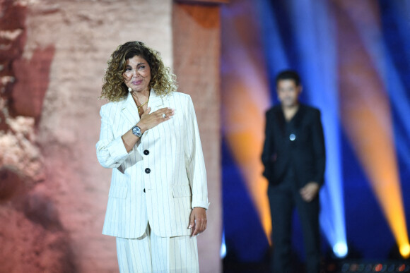 Exclusif - Nawell Madani lors de la soirée du grand gala du "Marrakech du Rire 2022" pour la 10ème édition au palais El Badiî à Marrakech, Maroc, le 18 juin 2022. © Rachid Bellak/Bestimage