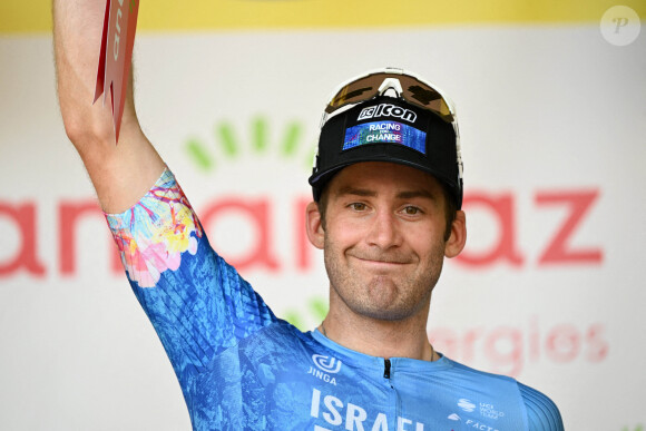 Hugo Houle - Podium de la 16ème étape du Tour de France 2022 entre Carcassonne et Foix, le 19 juillet 2022.