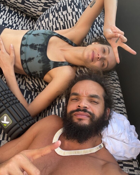 Joakim Noah et sa soeur Jénayé sur Instagram. Le 22 octobre 2021.