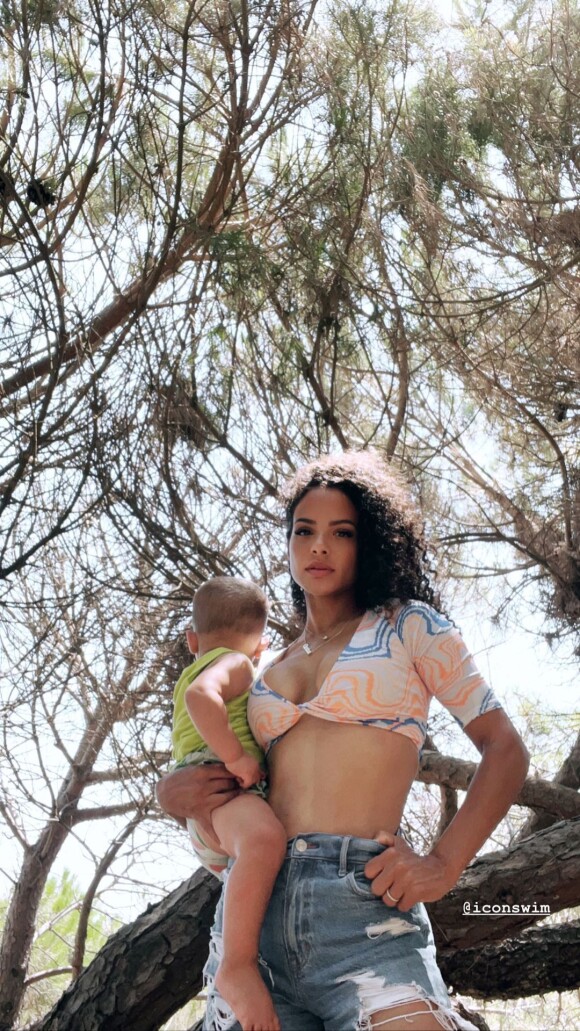 Christina Milian et son fils Kenna sur Instagram. Le 22 juillet 2022.