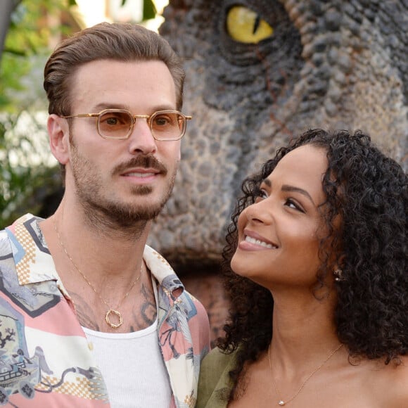 Christina Milian et son mari M. Pokora - Première du film "Jurassic World Dominion" à Los Angeles.