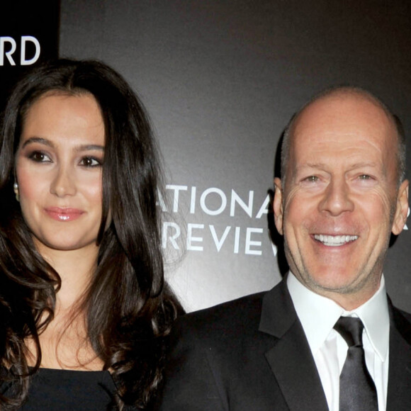 Emma Heming et Bruce Willis au gala "National Board of Review" à New York, le 6 janvier 2015 