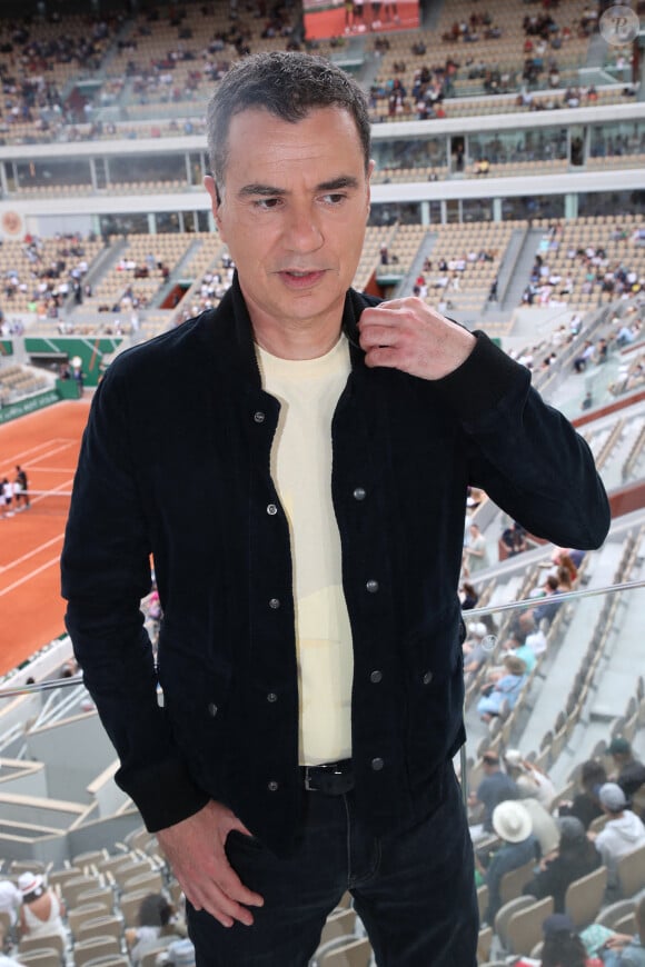 Laurent Luyat sur le plateau de France Télévision - Internationaux de France de Tennis de Roland Garros 2022 - Jour 1 à Paris le 22 Mai 2022. Bertrand Rindoff/Bestimage 