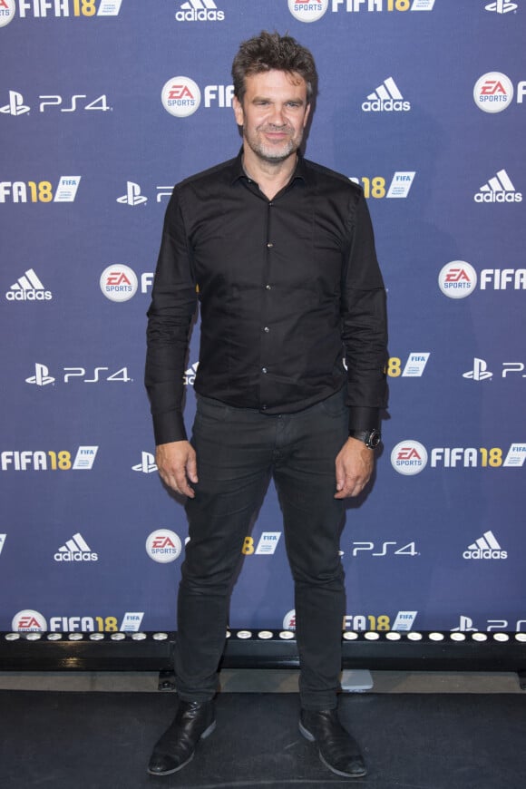 Hervé Mathoux - Lancement du jeu vidéo de football FIFA 18 (FIFA 2018) à l'établissement public de coopération culturelle parisien "CentQuatre" à Paris, France, le 25 septembre 2017. © Pierre Perusseau/Bestimage 