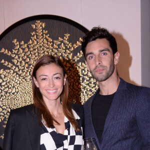 Rachel Legrain-Trapani (Miss France 2007) et son compagnon Valentin Léonard - Inauguration du restaurant italien gastronomique "Il Carpaccio" au Royal Monceau à Paris le 6 octobre 2021. © Rachid Bellak/Bestimage 