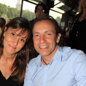 Philippe Candeloro et sa femme Olivia lors de la soirée de gala de l'élection de Mister Europe Euronations 2019-2020 sur le bateau mouche La Patache à Paris, France, le 26 juin 2019. © Philippe Baldini/Bestimage 