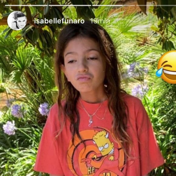 Isabelle Funaro souhaite un joyeux anniversaire à sa fille Seven. Instagram. Le 7 juin 2022.