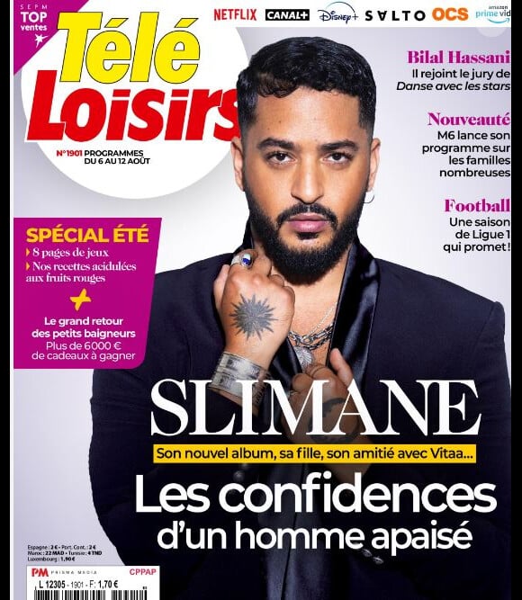 Couverture du magazine "Télé Loisirs" du 1er août 2022