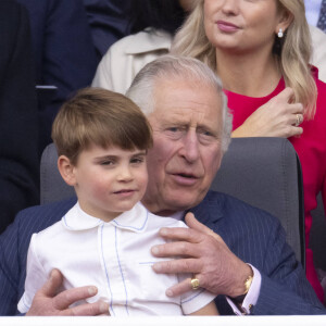 Le prince Charles, prince de Galles, Le prince Louis de Cambridge - Jubilé de platine de la reine Elisabeth II d'Angleterre à Bukingham Palace à Londres, le 5 juin 2022. 