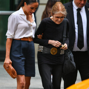 Meghan Markle et Gloria Steinem se sont rencontrées à New York. Le 18 juillet 2022.