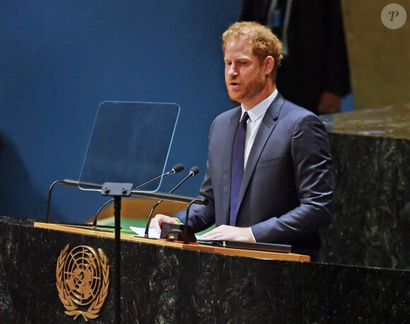 Le prince Harry - Célébration du "Nelson Mandela International Day" au siège de l'ONU à New York. Le 18 juillet 2022.