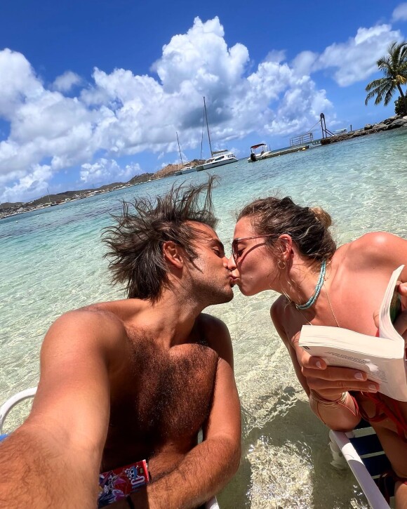 Candice de "Koh-Lanta" et son compagnon Jérémy à Saint-Martin, juillet 2022