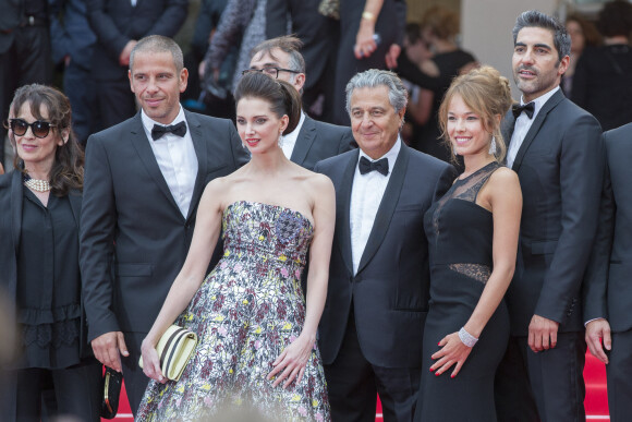 Chantal Lauby, Medi Sadoun, Frédérique Bel, Christian Clavier, Elodie Fontan, Ary Abittan - Montée des marches du film "Jimmy's Hall" lors du 67 ème Festival du film de Cannes – Cannes le 22 mai 2014. 