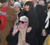 Jean-Jacques Sempé et sa femme - Inauguration de la statue de René Goscinny dans le 16ème arrondissement à Paris. Le 23 janvier 2020 © Coadic Guirec / Bestimage