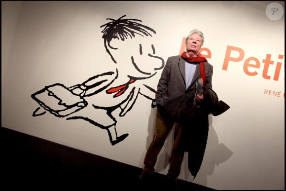 Le dessinateur Sempé à Paris lors d'une exposition pour le 50e anniversaire du "Petit Nicolas"