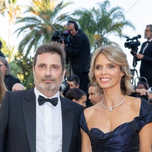 Richard Orlinski, Sylvie Tellier - Montée des marches du film " Armageddon Time " lors du 75ème Festival International du Film de Cannes. Le 19 mai 2022 © Olivier Borde / Bestimage 