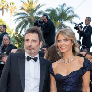 Richard Orlinski, Sylvie Tellier - Montée des marches du film " Armageddon Time " lors du 75ème Festival International du Film de Cannes. Le 19 mai 2022 © Olivier Borde / Bestimage 