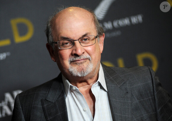 Salman Rushdie à la première de "Gold" à New York le 17 janvier 2017. 