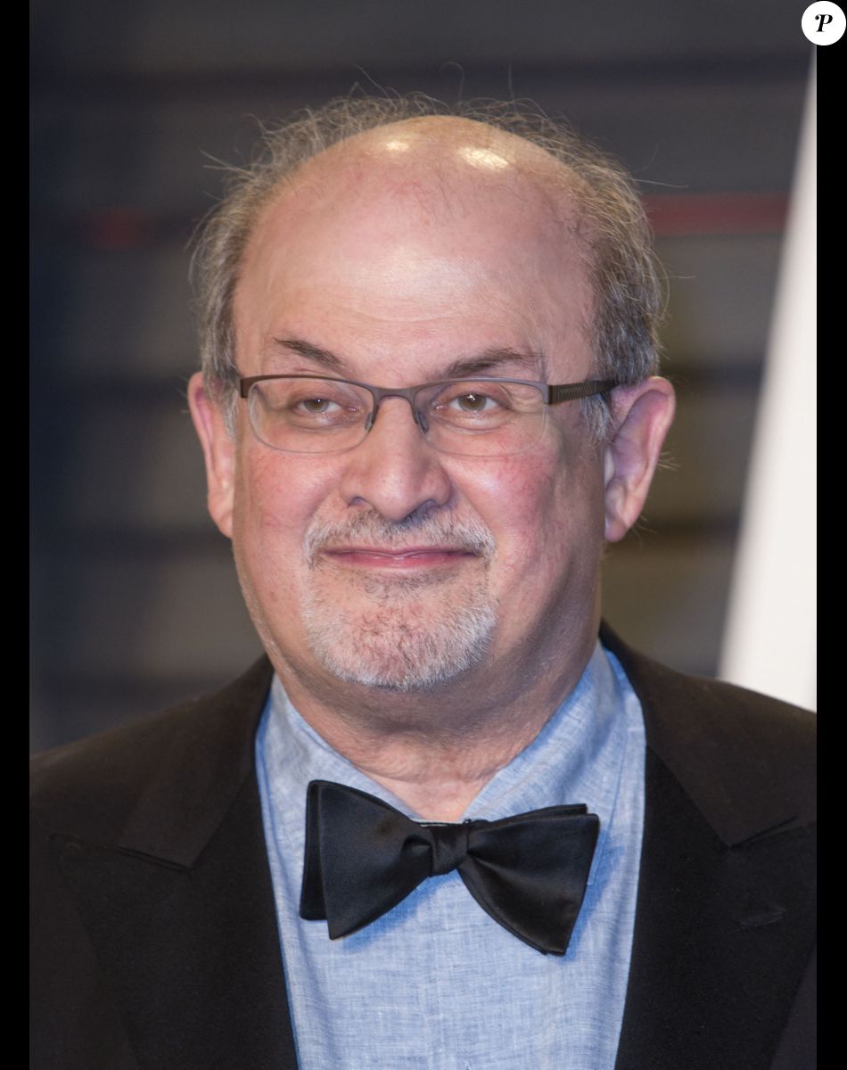 Salman Rushdie à la soirée "Vanity Fair Oscar Party" à Hollywood le 28 février 2016.