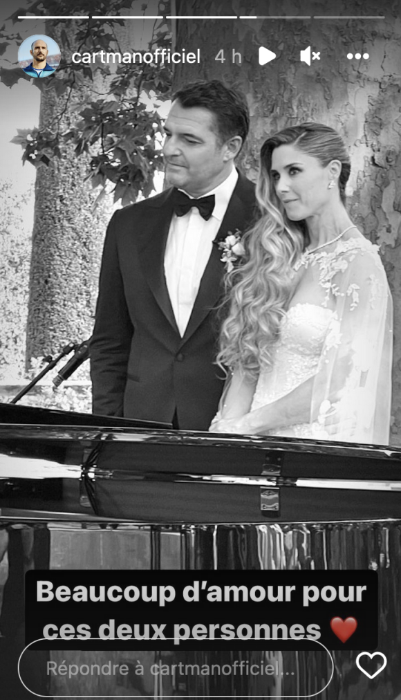 Arnaud Ducret a épousé sa compagne Claire Francisci pour la deuxième fois. Instagram.