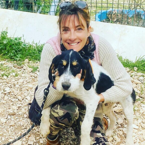 Eve Angeli et son chien Lenny sur Instagram. Le 10 avril 2022.