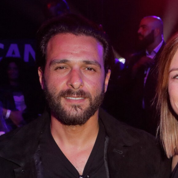 Maxim Nucci (Yodelice) et sa compagne enceinte Isabelle Ithurburu - Maxim Nucci (Yodelice) et sa compagne enceinte Isabelle Ithurburu assistent au match de boxe de Tony Yoka au palais des sports de Paris, le 23 juin 2018 © Veeren-CVS/Bestimage