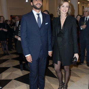 Maxim Nucci et sa compagne Isabelle Ithurburu (enceinte) - Arrivées lors de la 43ème cérémonie des Cesar à la salle Pleyel à Paris, le 2 mars 2018. © Dominique Jacovides - Olivier Borde / Bestimage 