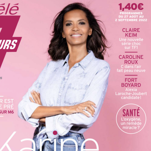 Karine Le Marchand fait la couverture du dernier numéro de "Télé 7 jours" paru le 22 août 2022