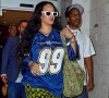 Rihanna et son compagnon Asap Rocky quittent un building de Manhattan à New York, le 23 août 2022. 