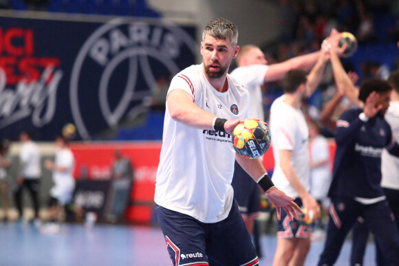 Luka Karabatic (Paris Saint-Germain) - Quart de finale de la Coupe de France de handball entre le Psg et Montpellier (41-24) à Paris le 21 avril 2022.