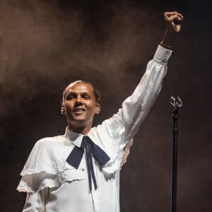 Stromae en concert à l'hippodrome "Snai di San Siro" à Milan, le 20 juillet 2022. 