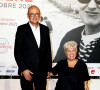 Benoist Gérard et sa femme Mimie Mathy - Cérémonie d'ouverture du Festival Lumière 2021 à Lyon le 9 octobre 2021. © Dominique Jacovides / Bestimage 