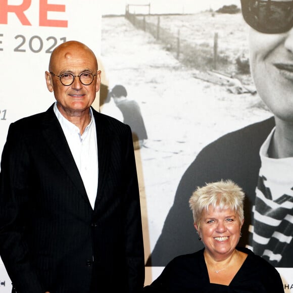 Benoist Gérard et sa femme Mimie Mathy - Cérémonie d'ouverture du Festival Lumière 2021 à Lyon le 9 octobre 2021. © Dominique Jacovides / Bestimage 